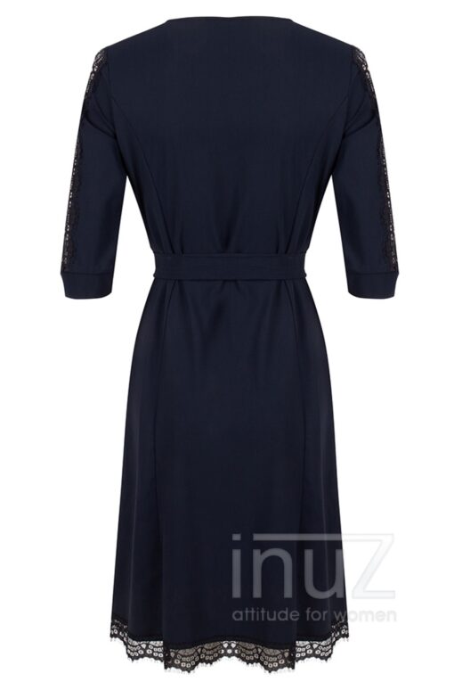 JAN200032 Staci Wrap Dress Blue - Afbeelding 4
