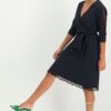 JAN200032 Staci Wrap Dress Blue