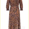 Jurk Doortje -STU210084- caramel black