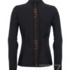 blazer zwart gebreide boord - ZIP200052 zwart