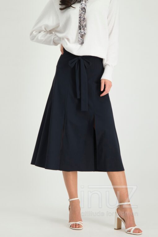 JAN200026 Belle Midi Skirt Blue - Afbeelding 5