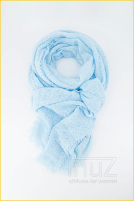 Sjaal boucle -TEA220001 blauw