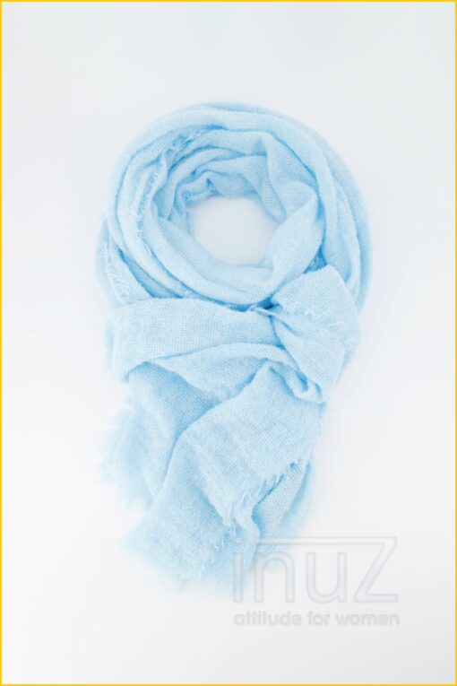 Sjaal boucle -TEA220001  blauw