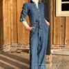 Jumpsuit Objyvonne denim - OBJ210045 blue denim