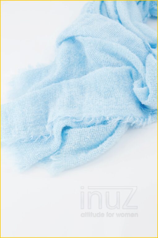 Sjaal boucle -TEA220001 blauw