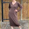 Jurk Mandy -OSIM210014 chocoladebruin