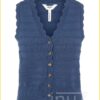 Spencer knoopsluiting OBJSAVA KNIT - OBJ210012 blauw