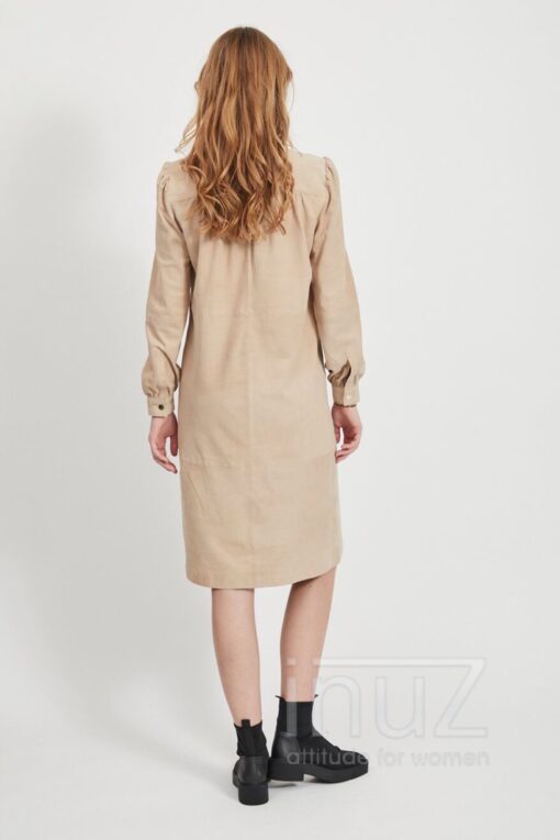 OBJ200025 OBJEVIE SUEDE LONG SHIRT - Afbeelding 5
