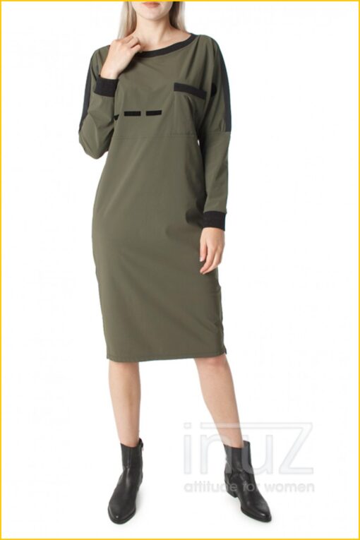 Jurk 73- ZIP210035 groen - Afbeelding 4