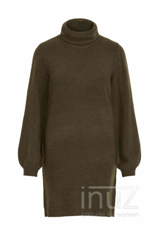 Jurk objeve nonsia rollneck - OBJ200082 forest green