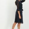 JAN200032 Staci Wrap Dress Blue