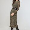 Jurk MIRLA LEAF - AAI200016 zwart