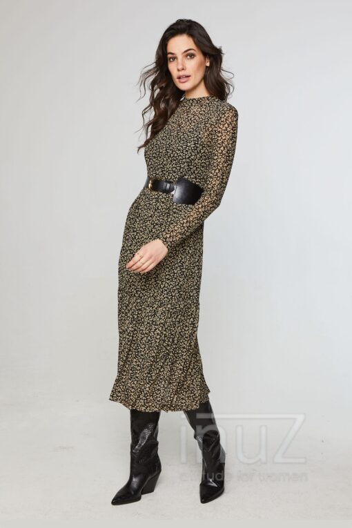 Jurk MIRLA LEAF - AAI200016 zwart - Afbeelding 3
