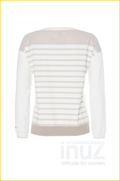 Sweater streep - ZIP220002 zand-streep