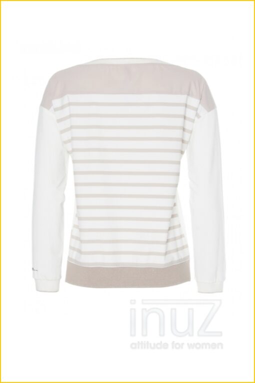 Sweater streep - ZIP220002 zand-streep