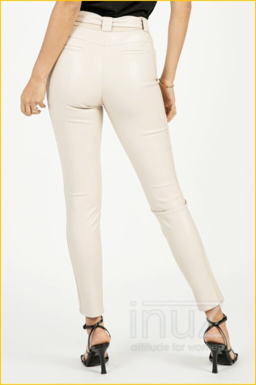 Broek Posy pu -AAI220007 beige