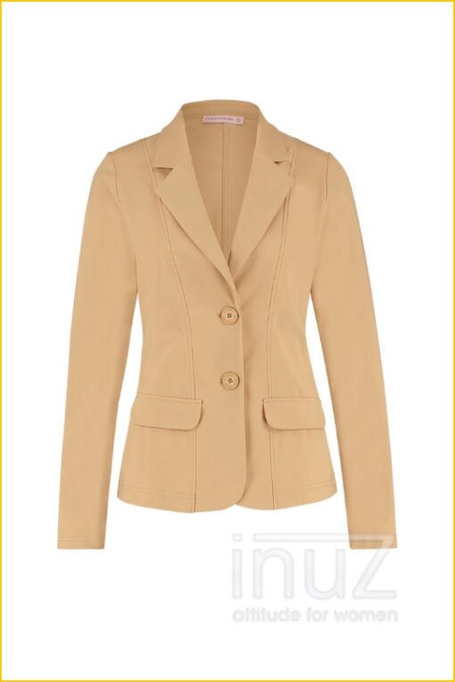 Bright bonded blazer -STU220003 dark sahara