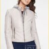 Leren jas M0014277 -GIP220004 silver grey