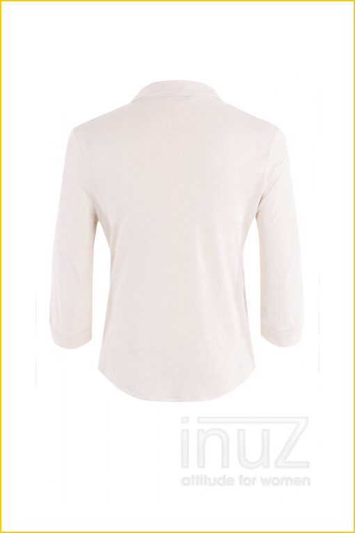 Blouse Twilight - MOS220027 sand solid - Afbeelding 5
