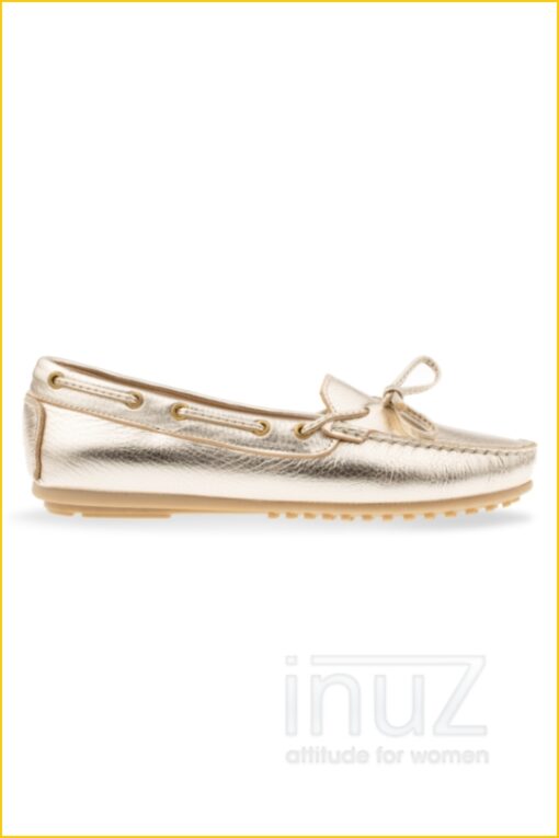 Mocassin met veter - BAB220013 goud - Afbeelding 7