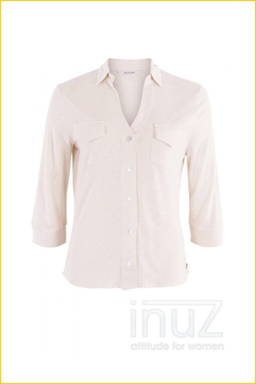 Blouse Twilight - MOS220027 sand solid - Afbeelding 2