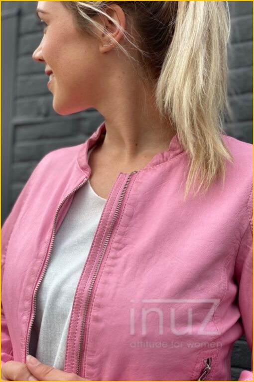 Leren jas -GIP220002 rose - Afbeelding 2