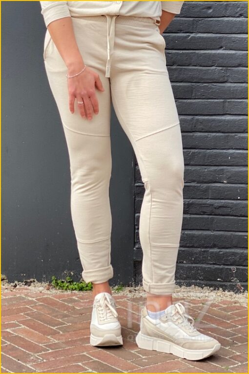 Broek Juul - MOS220022 sand solid