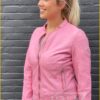 Leren jas -GIP220002 rose