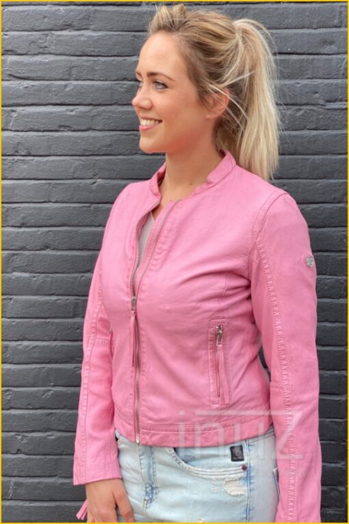Leren jas -GIP220002 rose - Afbeelding 4
