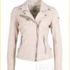 Leren jas M0014323 -GIP220005 beige