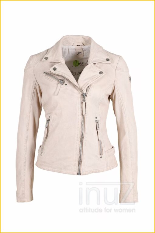 Leren jas M0014323 -GIP220005 beige