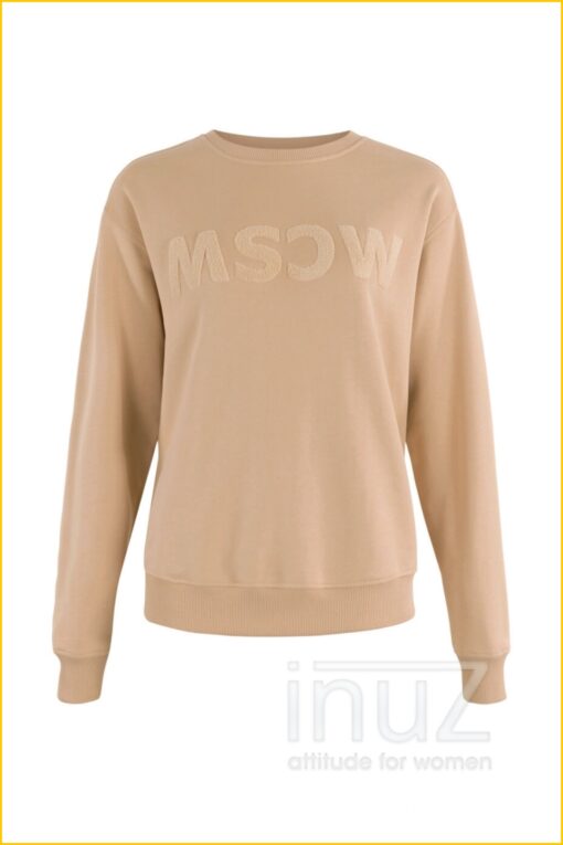 Logo Sweater - MOS220013 Salmon solid