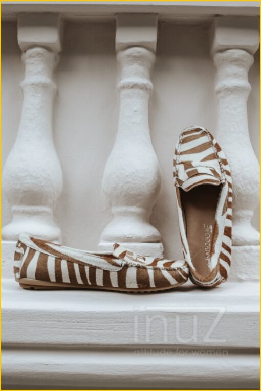 Mocassin zebra - BAB220014 camel - Afbeelding 2