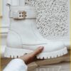 Bootie met gesp - BAB220011 bone