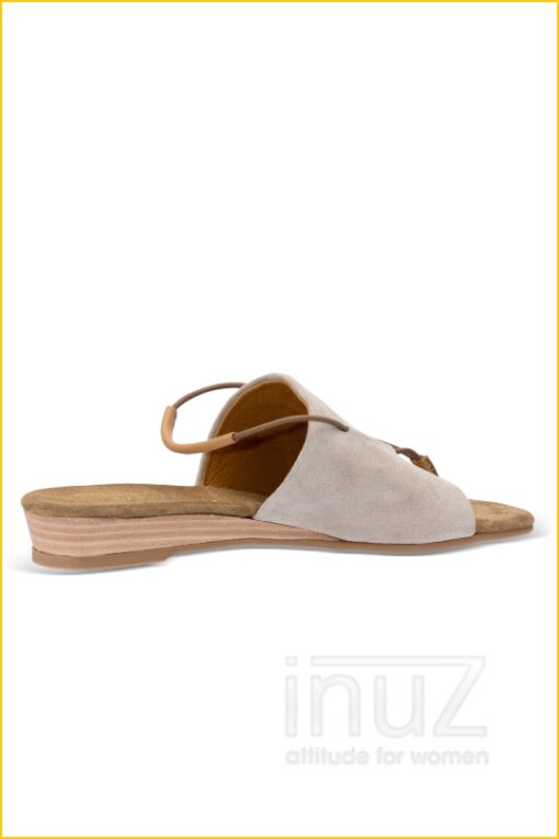 Slipper met veter suede - BAB220006 Sand