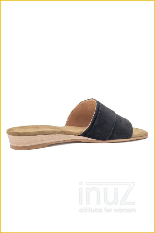 Slipper met gesp suede - BAB220001 zwart