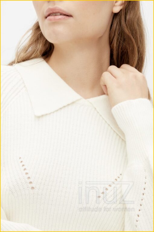 Trui Objkila -OBJ220038 offwhite - Afbeelding 3