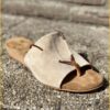 Slipper met veter suede - BAB220006 Sand
