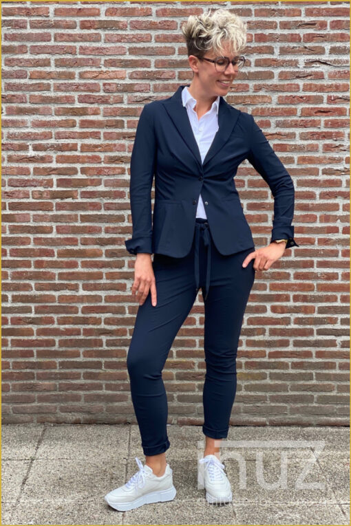 Blazer Roma -JAN220050 donker blauw - Afbeelding 2