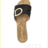 Slipper met gesp suede - BAB220001 zwart
