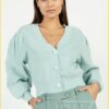 Vest Kalina -AAI220028 mint groen