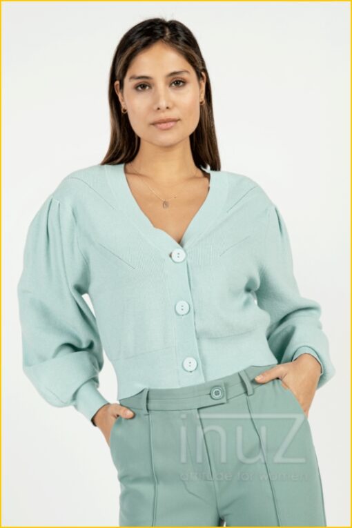 Vest Kalina -AAI220028 mint groen