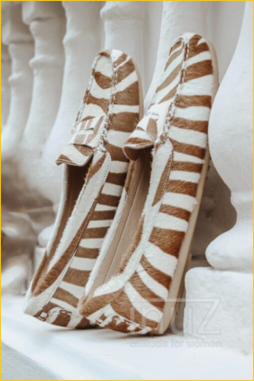 Mocassin zebra - BAB220014 camel - Afbeelding 3