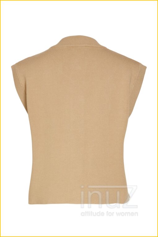 OBJDANITZA KNIT WAISTCOAT-OBJ220026 beige - Afbeelding 2