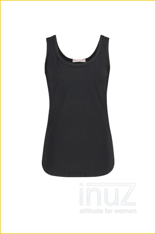 Race basic top -STU220034 zwart