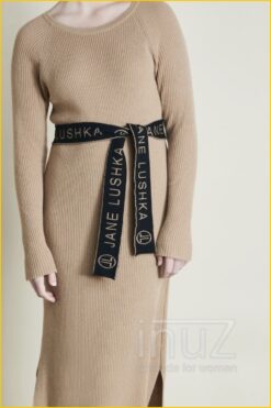 Alternative view of Jane Lushka - Knit belt -JAN220094 beige