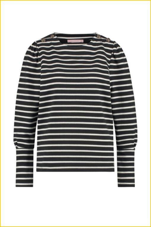 Sweater Taylor strip - STU220059 black/white