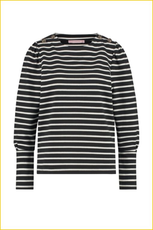 Sweater Taylor strip - STU220059 black/white