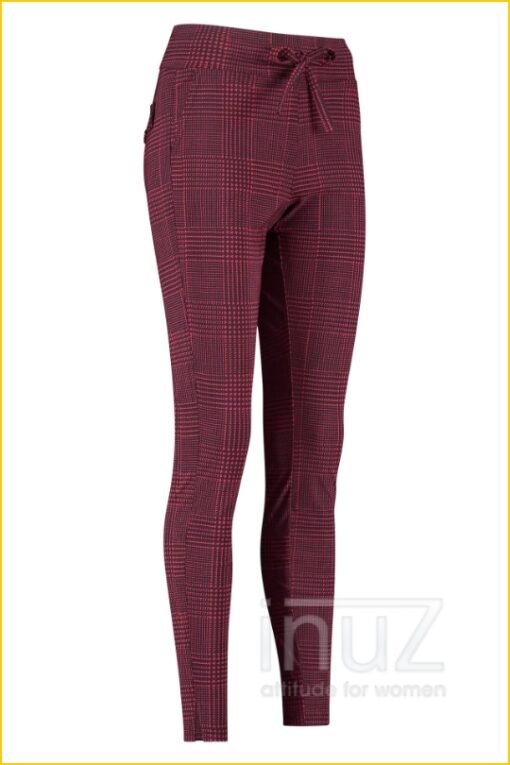 Broek Downstairs pdg - STU210124 zwart-rood