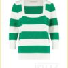 Wieke stripe pullover -STU220018 groen